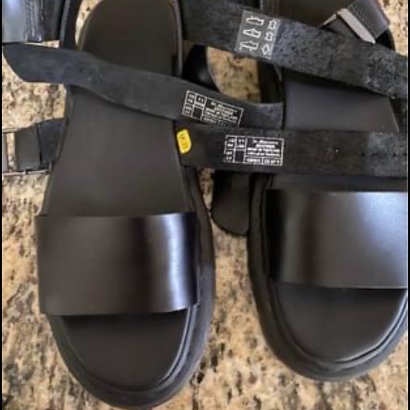 COPY - New Unisex, men’s size 11, 11.5 Dr. Martens Graphite leather black sanda… main image 5